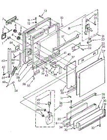 Door And Toe Panel parts for Kenmore Dishwasher 665.1690592 (6651690592, 665 1690592) from AppliancePartsPros.com
