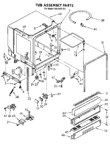 Tub Assembly parts for Kenmore Dishwasher 665.1691191 (6651691191, 665 1691191) from AppliancePartsPros.com