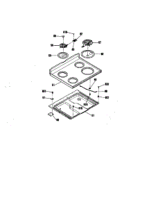 Maintop parts for Kenmore Range 911.6242190 (9116242190, 911 6242190) from AppliancePartsPros.com