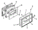 Model Numbers 911.6288411, 911.6348411 Oven Door Section