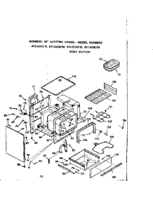 Body Section parts for Kenmore Range 911.6258210 (9116258210, 911 6258210) from AppliancePartsPros.com
