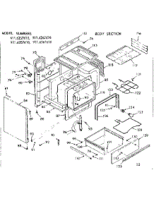 Body Section parts for Kenmore Range 911.6267660 (9116267660, 911 6267660) from AppliancePartsPros.com