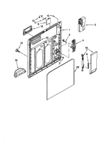 Inner Door parts for Kenmore Dishwasher 665.15831794 (66515831794, 665 15831794) from AppliancePartsPros.com