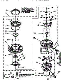 Pump And Motor parts for Kenmore Dishwasher 665.15838790 (66515838790, 665 15838790) from AppliancePartsPros.com