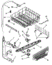 Upper Dishrack And Water Feed