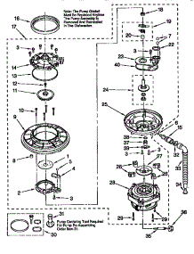 Pump And Motor parts for Kenmore Dishwasher 665.15838791 (66515838791, 665 15838791) from AppliancePartsPros.com