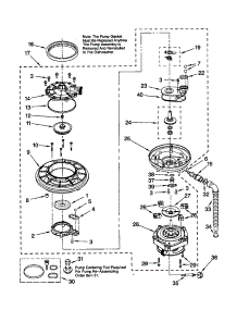 Pump And Motor parts for Kenmore Dishwasher 665.15839000 (66515839000, 665 15839000) from AppliancePartsPros.com