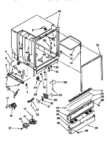 Tub Assembly parts for Kenmore Dishwasher 665.1584992 (6651584992, 665 1584992) from AppliancePartsPros.com