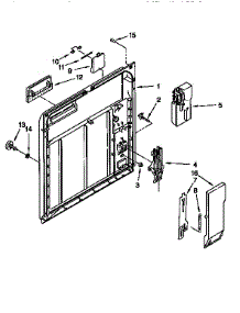Inner Door parts for Kenmore Dishwasher 665.1584993 (6651584993, 665 1584993) from AppliancePartsPros.com