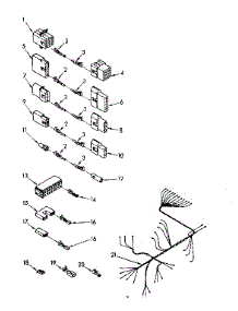 Wiring Harness Parts parts for Kenmore Dishwasher 665.1586580 (6651586580, 665 1586580) from AppliancePartsPros.com