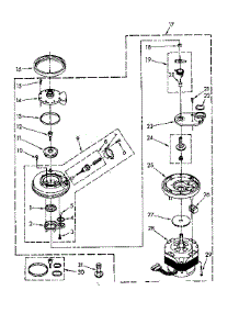 Pump And Motor Parts parts for Kenmore Dishwasher 665.1586580 (6651586580, 665 1586580) from AppliancePartsPros.com