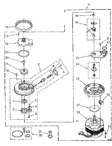 Pump And Motor Parts parts for Kenmore Dishwasher 665.1586581 (6651586581, 665 1586581) from AppliancePartsPros.com