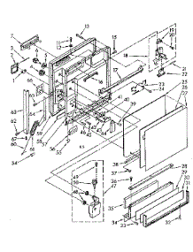 Door And Toe Panel Parts parts for Kenmore Dishwasher 665.1586581 (6651586581, 665 1586581) from AppliancePartsPros.com