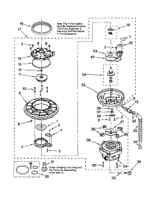 Pump And Motor parts for Kenmore Dishwasher 665.15869990 (66515869990, 665 15869990) from AppliancePartsPros.com