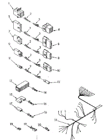 Wire Harness And Components parts for Kenmore Dishwasher 665.1587580 (6651587580, 665 1587580) from AppliancePartsPros.com