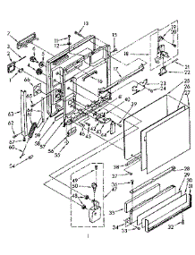Door And Toe Panel Parts parts for Kenmore Dishwasher 665.1587580 (6651587580, 665 1587580) from AppliancePartsPros.com