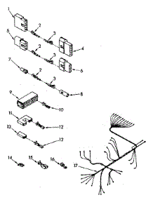 Wiring Harness Parts parts for Kenmore Dishwasher 665.1587981 (6651587981, 665 1587981) from AppliancePartsPros.com