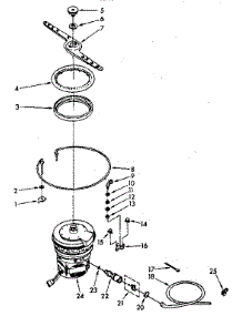 Heater, Pump And Lower Sprayarm Parts parts for Kenmore Dishwasher 665.1587981 (6651587981, 665 1587981) from AppliancePartsPros.com