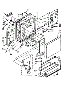 Door And Toe Panel Parts parts for Kenmore Dishwasher 665.1587981 (6651587981, 665 1587981) from AppliancePartsPros.com