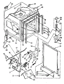 Tub Parts parts for Kenmore Dishwasher 665.1587981 (6651587981, 665 1587981) from AppliancePartsPros.com