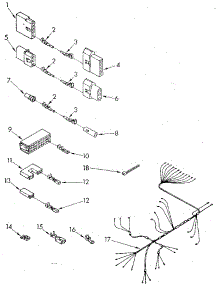 Wiring Harness parts for Kenmore Dishwasher 665.1587982 (6651587982, 665 1587982) from AppliancePartsPros.com
