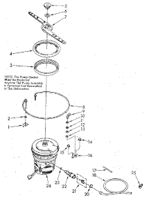 Heater, Pump And Lower Sprayarm parts for Kenmore Dishwasher 665.1587982 (6651587982, 665 1587982) from AppliancePartsPros.com