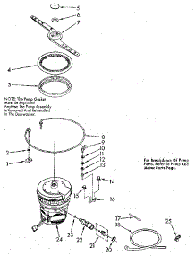 Heater, Pump And Lower Sprayarm parts for Kenmore Dishwasher 665.1587983 (6651587983, 665 1587983) from AppliancePartsPros.com