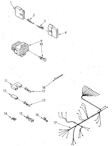 Wiring Harness parts for Kenmore Dishwasher 665.1588583 (6651588583, 665 1588583) from AppliancePartsPros.com