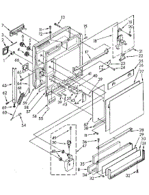 Door And Toe Panel parts for Kenmore Dishwasher 665.1588584 (6651588584, 665 1588584) from AppliancePartsPros.com
