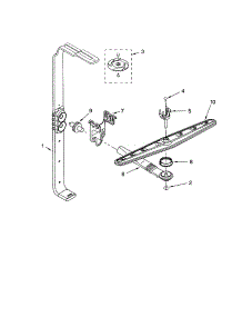 Upper Wash And Rinse parts for Kenmore Dishwasher 665.15889000 (66515889000, 665 15889000) from AppliancePartsPros.com