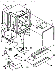 Tub Assembly parts for Kenmore Dishwasher 665.15891791 (66515891791, 665 15891791) from AppliancePartsPros.com