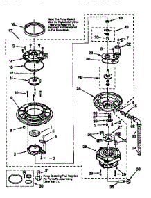 Pump And Motor parts for Kenmore Dishwasher 665.15891791 (66515891791, 665 15891791) from AppliancePartsPros.com