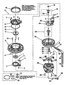 Pump And Motor parts for Kenmore Dishwasher 665.15891792 (66515891792, 665 15891792) from AppliancePartsPros.com