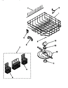 Rack Assemblies parts for Kenmore Dishwasher 665.15895790 (66515895790, 665 15895790) from AppliancePartsPros.com