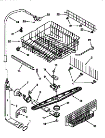 Dishracks And Spray Arm Assembly parts for Kenmore Dishwasher 665.15895790 (66515895790, 665 15895790) from AppliancePartsPros.com