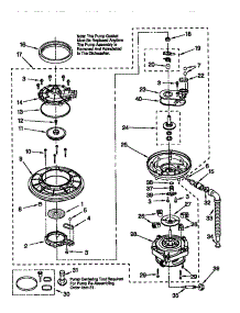 Pump And Motor parts for Kenmore Dishwasher 665.15895792 (66515895792, 665 15895792) from AppliancePartsPros.com