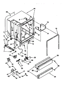 Tub Assembly parts for Kenmore Dishwasher 665.15895792 (66515895792, 665 15895792) from AppliancePartsPros.com