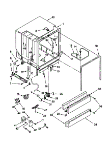 Tub Assembly parts for Kenmore Dishwasher 665.15895793 (66515895793, 665 15895793) from AppliancePartsPros.com