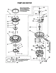Pump And Motor parts for Kenmore Dishwasher 665.15898790 (66515898790, 665 15898790) from AppliancePartsPros.com