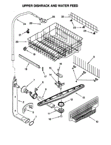 Upper Dishrack And Water Feed parts for Kenmore Dishwasher 665.15898790 (66515898790, 665 15898790) from AppliancePartsPros.com