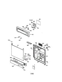 Escutcheon And Door Assembly parts for Kenmore Dishwasher 363.14061790 (36314061790, 363 14061790) from AppliancePartsPros.com