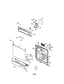 Escutcheon And Door Assembly parts for Kenmore Dishwasher 363.14071790 (36314071790, 363 14071790) from AppliancePartsPros.com