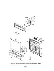 Escutcheon And Door Assembly parts for Kenmore Dishwasher 363.14072790 (36314072790, 363 14072790) from AppliancePartsPros.com