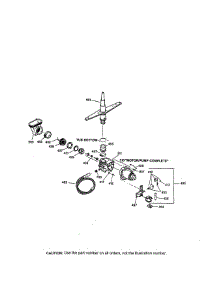 Motor-Pump Mechanism parts for Kenmore Dishwasher 363.14072790 (36314072790, 363 14072790) from AppliancePartsPros.com