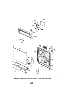 Escutcheon And Door Assembly parts for Kenmore Dishwasher 363.14074790 (36314074790, 363 14074790) from AppliancePartsPros.com