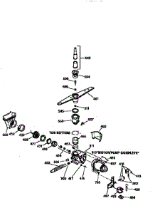 Motor Pump Mechanism parts for Kenmore Dishwasher 363.14141690 (36314141690, 363 14141690) from AppliancePartsPros.com