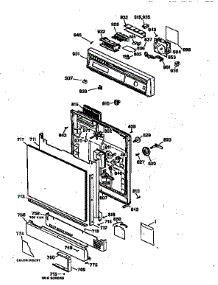 Door And Control parts for Kenmore Dishwasher 363.14141690 (36314141690, 363 14141690) from AppliancePartsPros.com