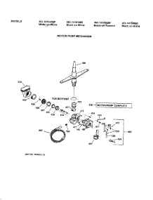 Motor-Pump Mechanism parts for Kenmore Dishwasher 363.14158000 (36314158000, 363 14158000) from AppliancePartsPros.com