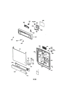 Escutcheon And Door Assembly parts for Kenmore Dishwasher 363.14171790 (36314171790, 363 14171790) from AppliancePartsPros.com