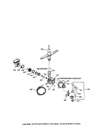 Motor-Pump Mechanism parts for Kenmore Dishwasher 363.14174790 (36314174790, 363 14174790) from AppliancePartsPros.com